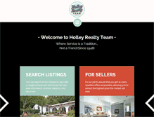 Tablet Screenshot of holleyrealtyteam.com